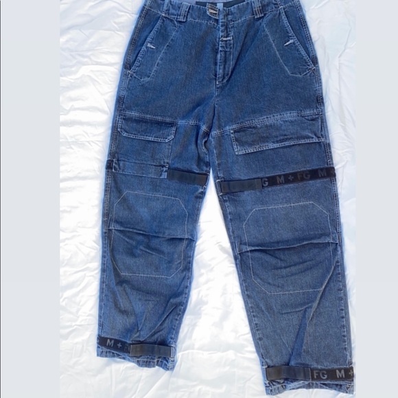 Vintage MARITHE FRANCOIS GIRBAUD jeans cargo pants rare design